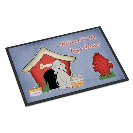 Carolines Treasures Dog House Collection Bedlington Terrier Blue Indoor or Outdoor Mat, 24 x 0.25 x 36 in. BB2844JMAT